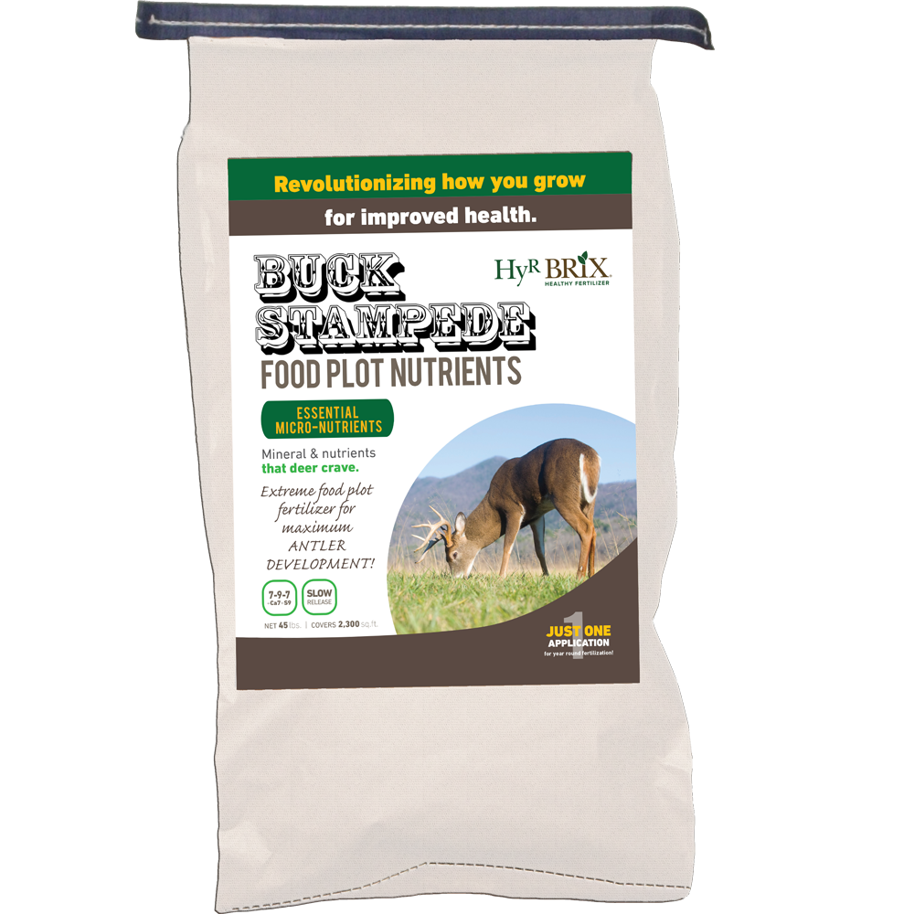 Buck Stampede Food Plot Fertilizer 45 lbs. HyR BRIX Fertilizer